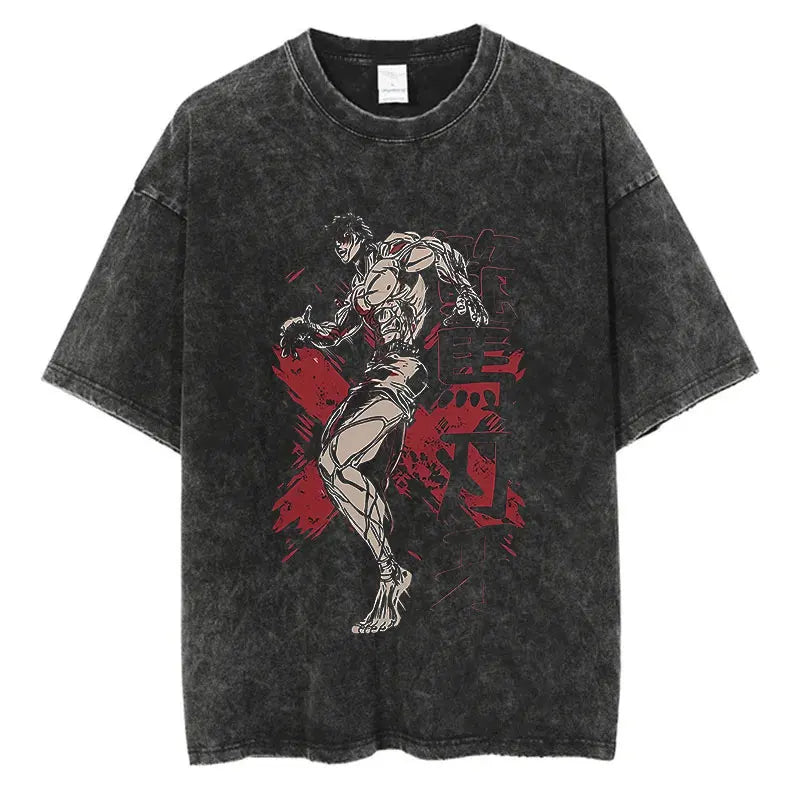Baki Hanma Savage Stance Vintage T-Shirt