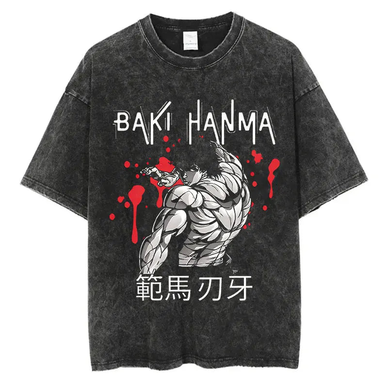 Baki Hanma Bloodstrike Vintage T-Shirt